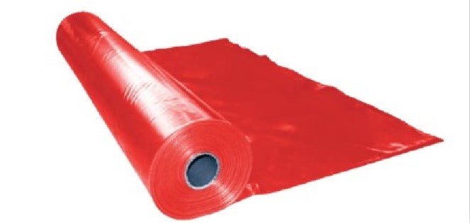 ROLLO DE PLÁSTICO ROJO 1.5 M. – 50 KG